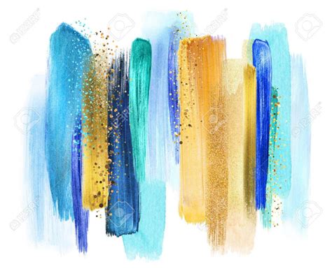Abstract Watercolor Brush Strokes Creative Illustration Artistic
