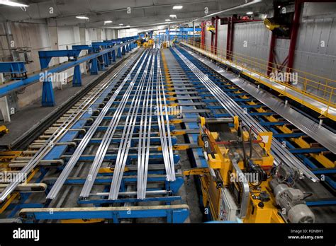 Aluminum Extrusion Manufacturing Line Stock Photo 96356429 Alamy