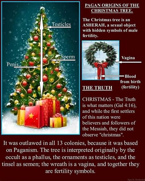 pagan origins of the christmas tree the christmas tree is an asherah a sexual object with