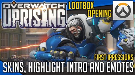 Overwatch Uprising Update Skins Highlight Intro And Emotes First