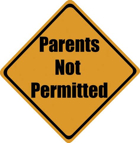Wallhogs Parents Not Permitted Sign Wall Decal Wayfairca