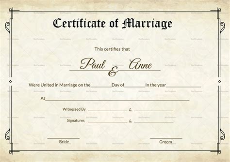 Certificate Design Template Receipt Template Marriage Words Receipt