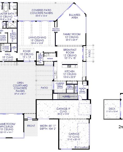 Luxury Modern Courtyard House Plan 61custom Contemporary And Modern