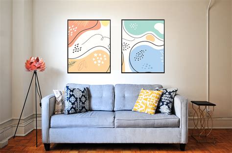 Abstract Pastel Background Wall Decor Digital Print Etsy