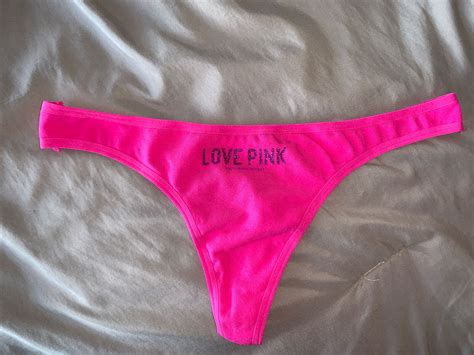 Under Blast Sales Pink Victorias Secret Extra Low Rise Thong Panties