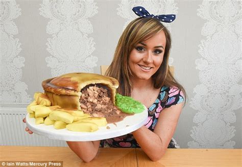 Former Make Up Artist Molly Robbins Creates Pub Food Themed Cakes