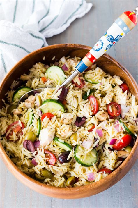 Greek Chicken Orzo Salad Easy Peasy Meals