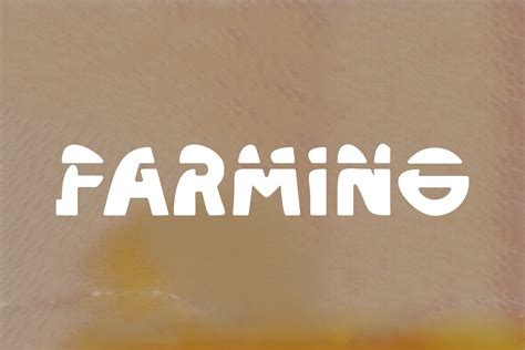 Farming Font By Prayogastd · Creative Fabrica