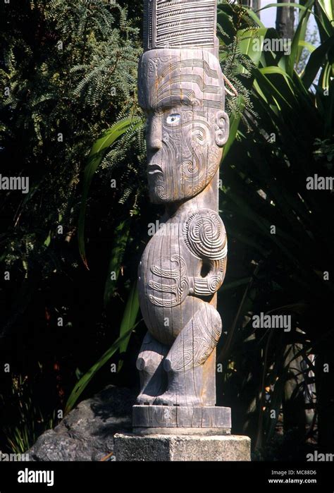 Polynesian Mythology Polynesian Totem Figure On Tahiti Stock Photo Alamy