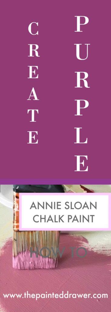 How To Create Purple Custom Color Mix With Annie Sloan
