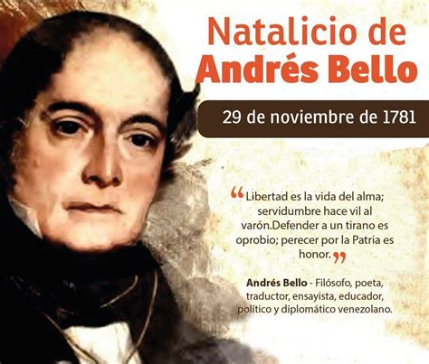 Conozca Todo Lo Relacionado Con La Historia De Andrés Bello