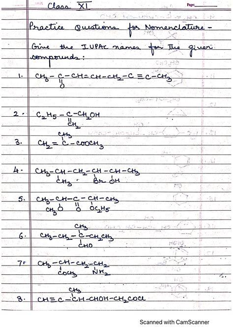 SOLUTION Nomenclature Practice Problems Chemistry Studypool