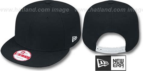 New Era Blank Snapback Black Hat
