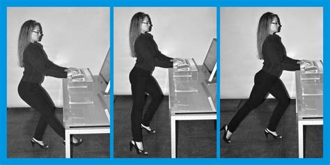 14 Great Exercises At Work With Standing Fit Desk Workout Workout At