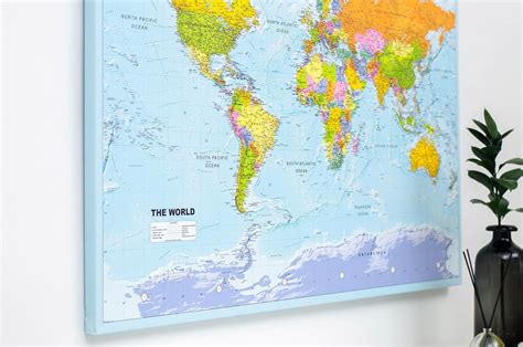 World Push Pin Map Political Detailed Push Pin Travel Maps