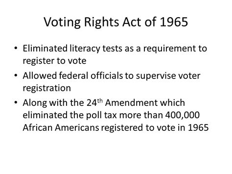 Bkushistory Licensed For Non Commercial Use Only Voting Rights Act