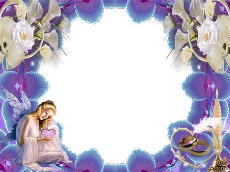 Angel For Border And Frame Templates Graphic Backgrounds For Powerpoint