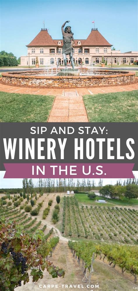 Sip And Stay Winery Hotels In The Us Have You Ever Contemplated