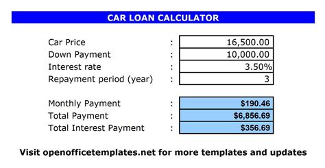Use our loan calculator to find the best personal loan to suit your needs. Calc - Open Office Templates