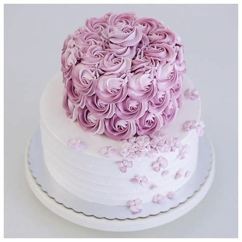 Please take note, that all efforts are taken, to obtain the same results as the pictures, but from time to time certain decorations may differ, due to the black & white striped two tiered, can also be a wedding cake. Two tiered 2D rosette and hydrangea buttercream cake ...