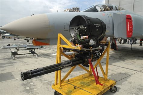 M61a1 20mm Vulcan Gun From A German Air Force F 4f Phantom On The Base