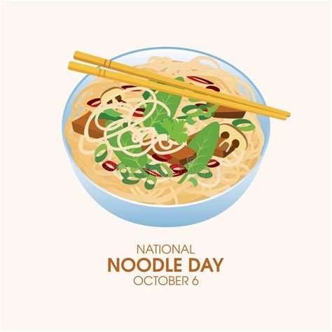 National Noodle Day Vector Stock Vector Illustration Of Asian 241918196