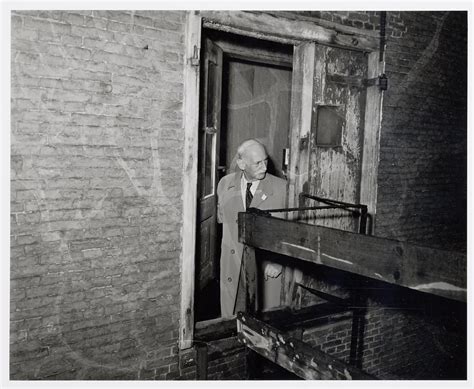 Otto Frank Annes Father Visiting The Secret Annex In 1958 Anne