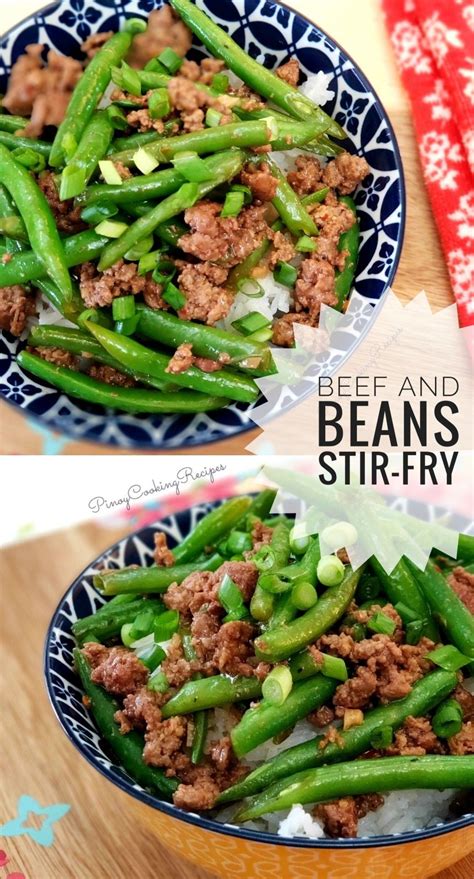 Beef And Green Beans Stir Fry Asian Ground Beef Recipes Beef Steak