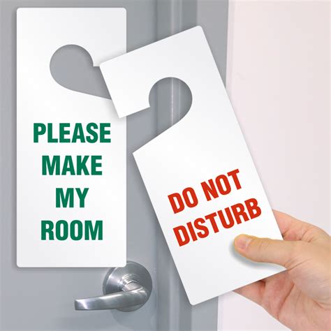 Do Not Disturb Please Make My Room Door Knob Hanger Tag Sku Tg 0919