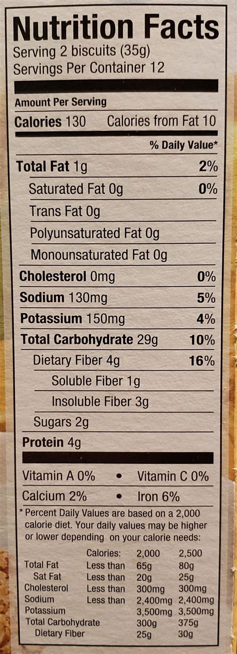 Nutrition Facts For Total Whole Grain Cereal Besto Blog
