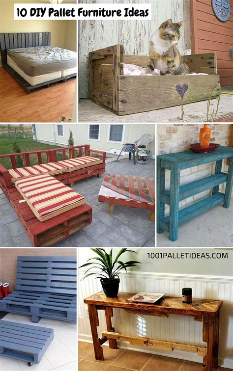 Love the idea of the drawers behind the mirror! 10 DIY Pallet Furniture Ideas | Diy pallet furniture, Wood pallet furniture, Diy home decor for ...