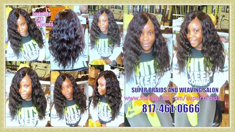 Invisible Part Weaves By Super Braids And Weaving Salon Invisible