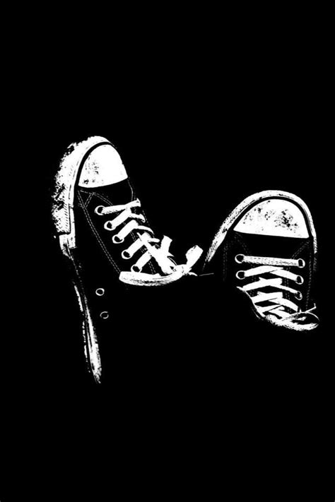 Art creative black white quotes inspiration hd iphone wallpaper. Black Converse iPhone Wallpapers - Wallpaper Cave