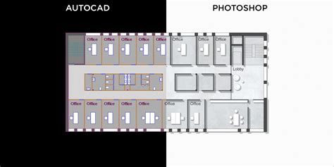 Rendered floor plans in autocad. How to Make Beautiful Stylized Floor Plans Using Photoshop ...