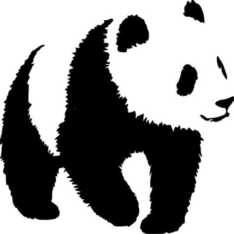 Panda Stencil Re Usable 75 X 75 Inch Each Etsy