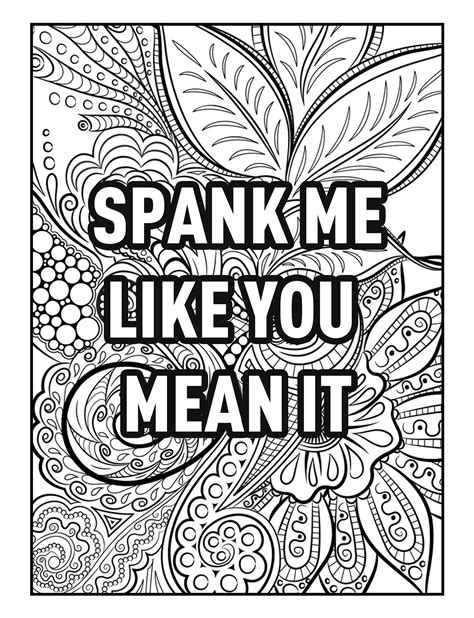 Funny Inappropriate Dirty Coloring Pages For Adults Free Swear Word