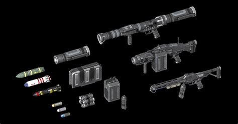 Scifi Heavy Weapons I 3d Guns Unity Asset Store