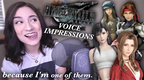 final fantasy 7 remake voice actress anna brisbin delights with impersonations of aerith jessie