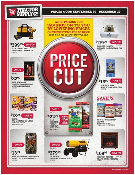 Fleming farm & ranch supply has proudly served lindale and surrounding communities for over 50 years with a wide variety of feed options for cattle, horse, poultry, livestock, wildlife, and more! Tractor Supply Current weekly ad 09/30 - 12/29/2019 [2 ...