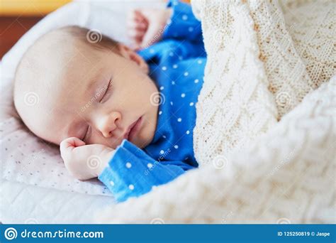Adorable Baby Girl Sleeping In The Crib Stock Image Image Of Child