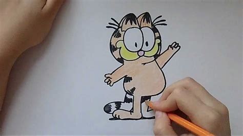 You might think that drawing is like touching your tongue to your nose: How to draw Garfield (Song: SNSD- Day by Day) - YouTube
