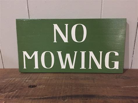 Yard Sign No Mowing