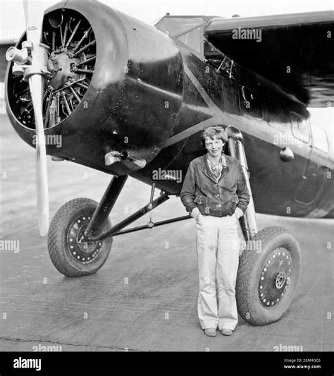 Amelia Earhart 1897 1937 American Aviation Pioneer In Early January