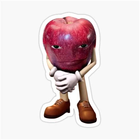 The Rizz Apple Sticker For Sale By Azerbera Redbubble