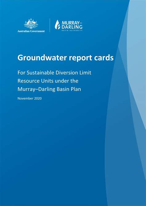 Groundwater Report Cards Docslib