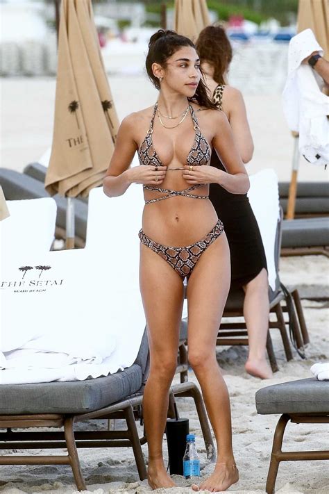 Chantel Jeffries In A Snakeskin Print Bikini On The Beach In Miami 12
