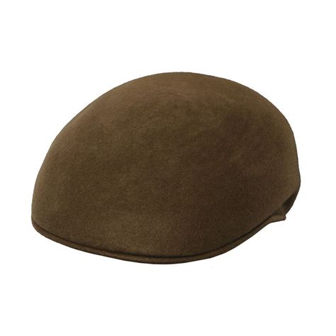Scala Crushable Wool Felt Ascot Cap Leather Ivy Cap Crushable Hat