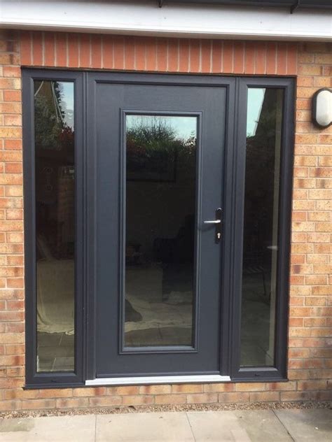 Anthracite Grey Palermo Fully Glazed Composite Door Full Glass Front