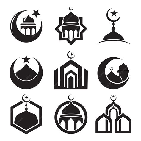 Islamic Mosque Logo Design Vector Ph