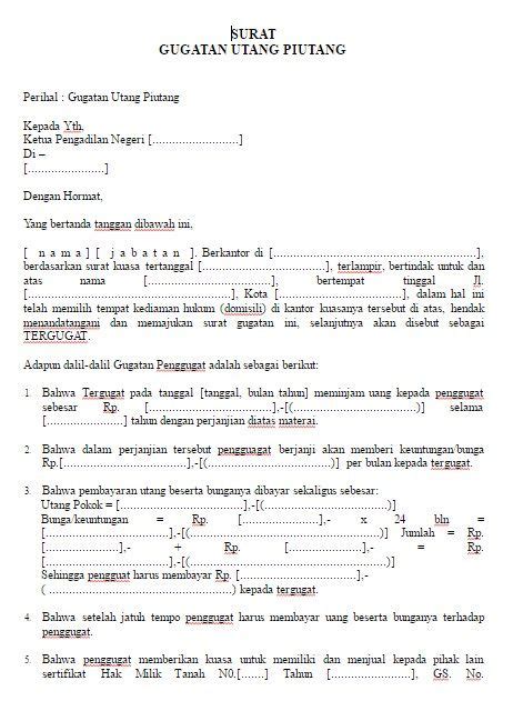 Putri ayu hernawan efendi mahardika, s.pd. Contoh Surat Perjanjian Hutang Piutang Diatas Materai ...